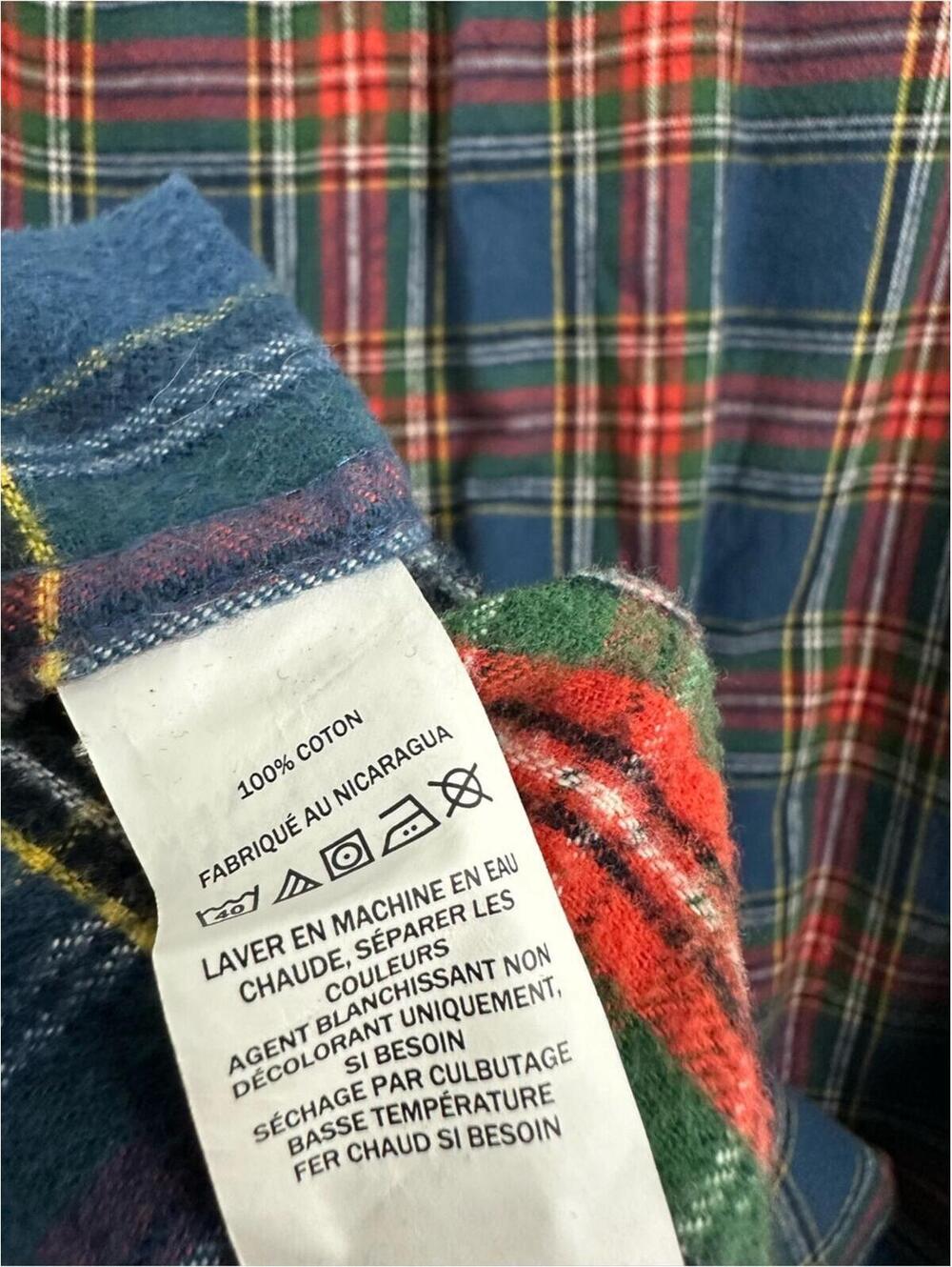 L.L. BEAN SCOTCH PLAID FLANNEL SHIRT MEN'S SIZE L - Picture 4 of 4